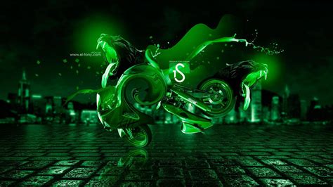 cool neon green backgrounds for avatar.